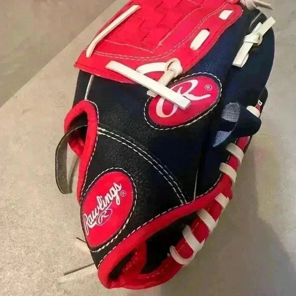 Rawlings Playmaker Series WPL95NS Basket Web Youth T-Ball Glove,9.5 Right Throw - Picture 2 of 8